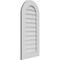 Ekena Millwork Round Top Surface Mount PVC Gable Vent: Non-Functional, w/ 3-1/2"W x 1"P Standard Frame, 18"W x 38"H GVPRT18X3801SN - alternate 3